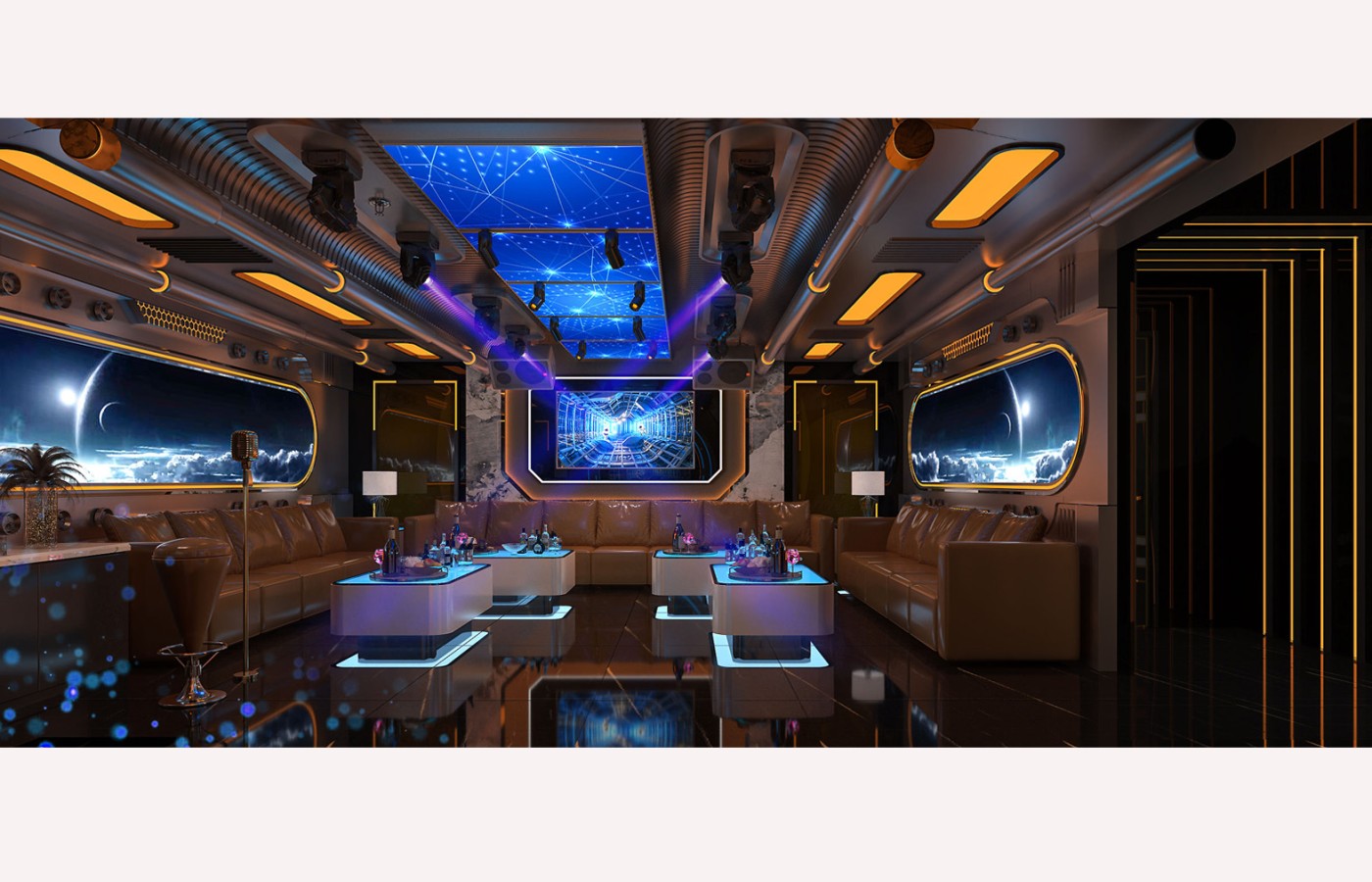 NỘI THẤT - KTV TẦNG 2 PHÒNG VIP P105, P106, P107 - LAS VEGAS SUN CASINO - BLOCK D