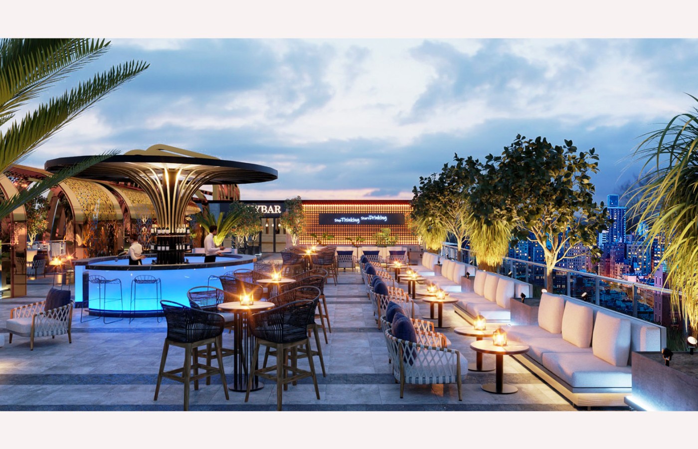 CẢNH QUAN - SKYBAR ROOFTOP - LAS VEGAS SUN CASINO - BLOCK D
