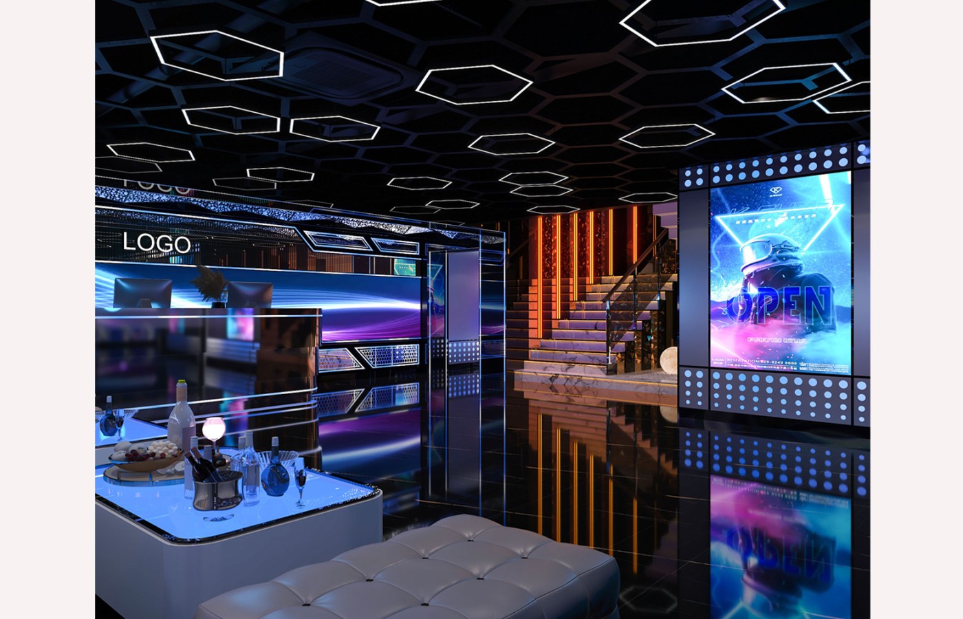 NỘI THẤT SẢNH KTV TẦNG 1 - LAS VEGAS SUN CASINO - BLOCK D