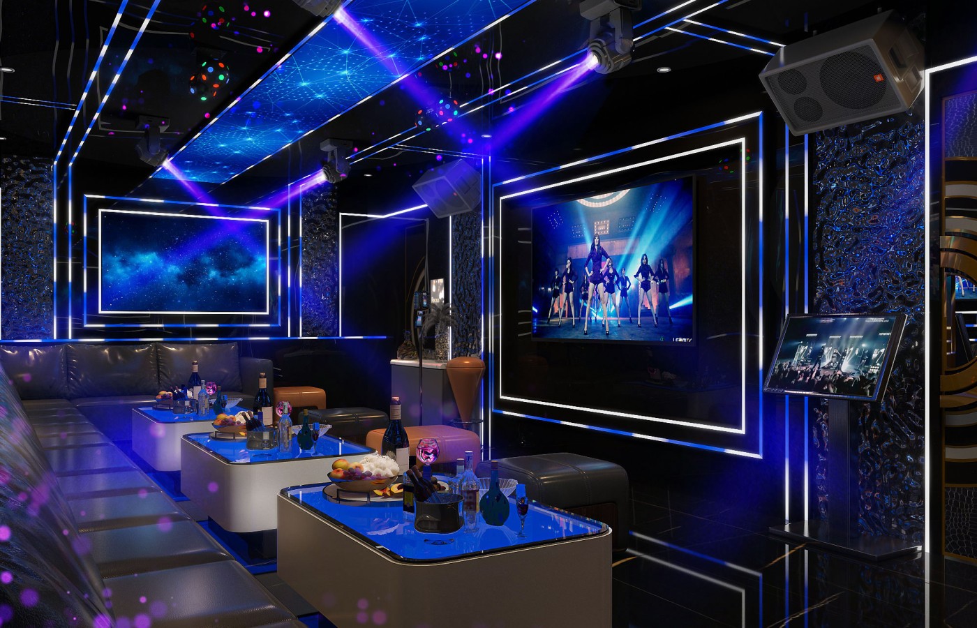 NỘI THẤT - KTV TẦNG 1 PHÒNG VIP 101, 102, 103 - LAS VEGAS SUN CASINO - BLOCK D