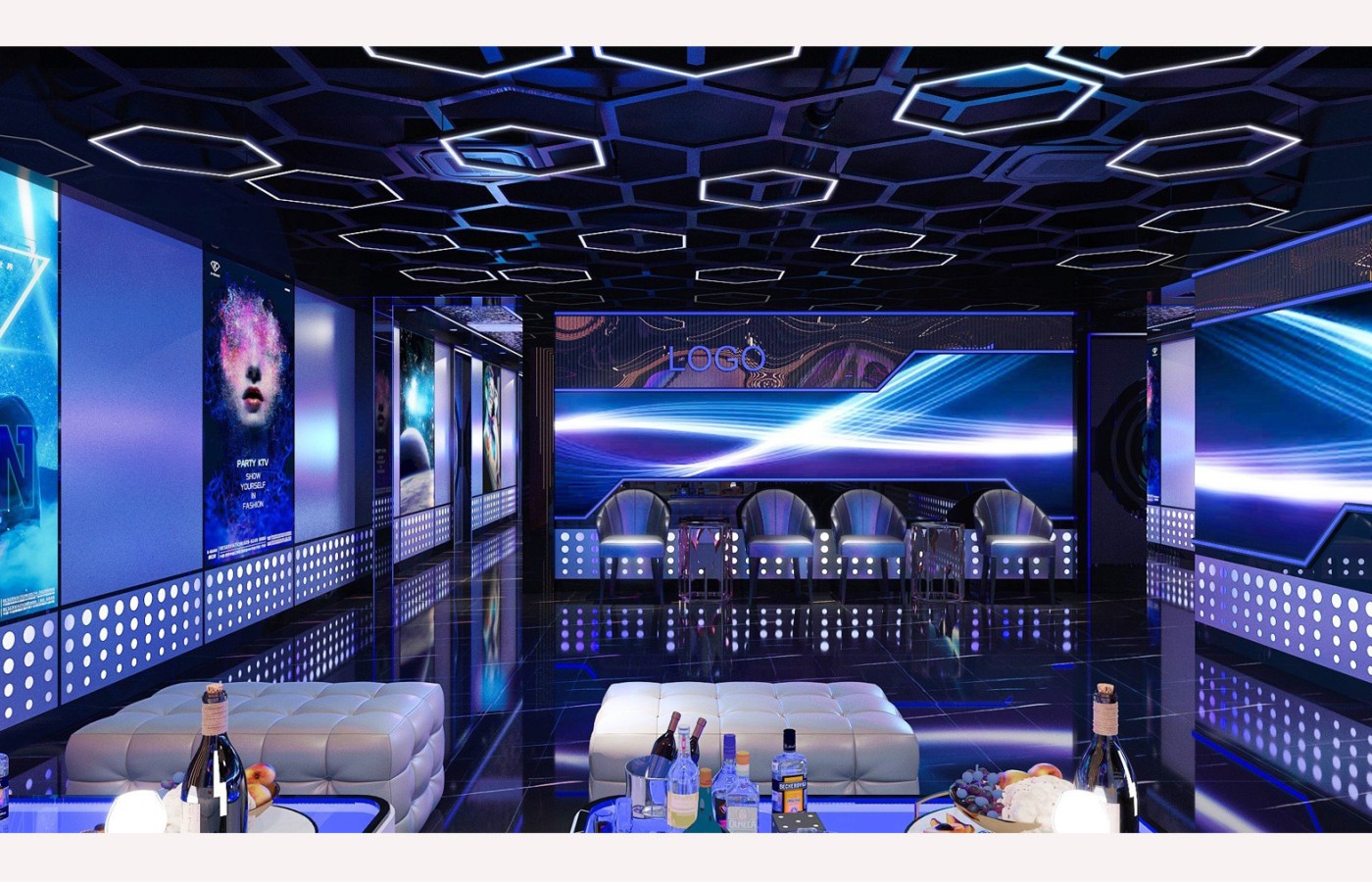 NỘI THẤT SẢNH KTV TẦNG 1 - LAS VEGAS SUN CASINO - BLOCK D