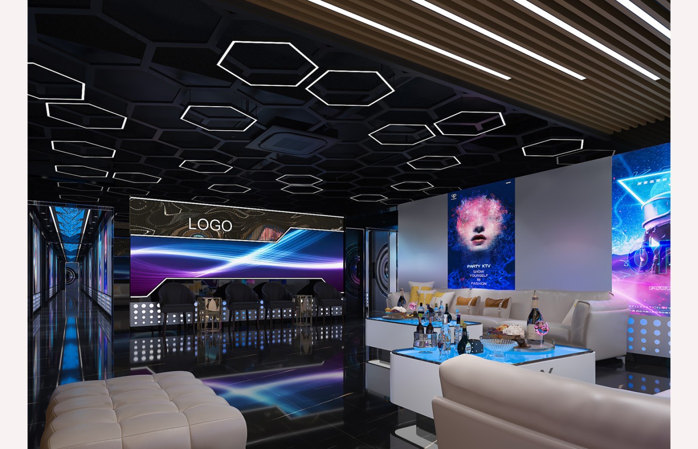 NỘI THẤT - SẢNH KTV TẦNG 2 - LAS VEGAS SUN CASINO - BLOCK D