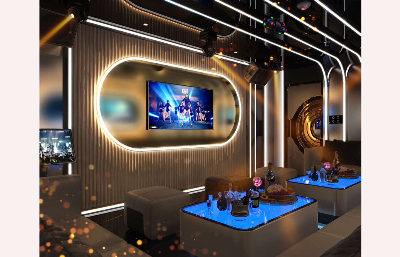 NỘI THẤT - KTV TẦNG 2 PHÒNG P103, P105 - LAS VEGAS SUN CASINO - BLOCK D