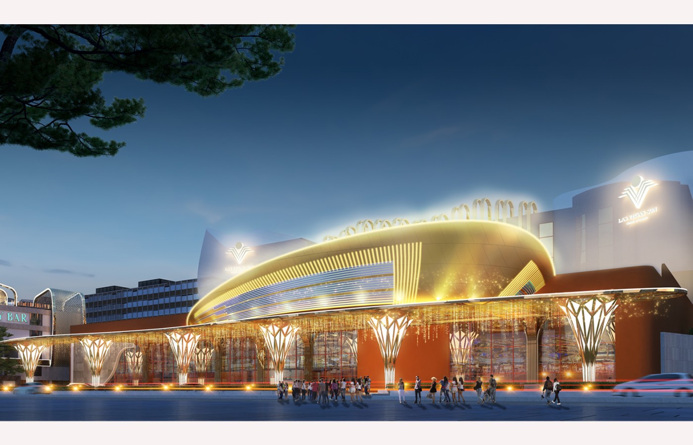 HỆ THỐNG ĐÈN KIẾN TRÚC NGOÀI TRỜI - LAS VEGAS SUN CASINO - BLOCK B