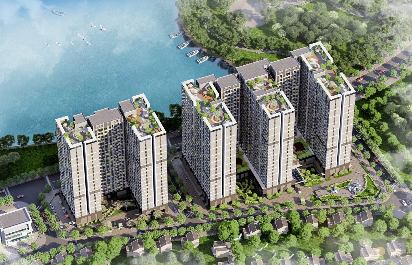 KHU NHÀ Ở XÃ HỘI THƯỢNG THANH VÀ ĐẤU NỐI HẠ TẦNG KHU VỰC - KHU NHÀ CAO TẦNG