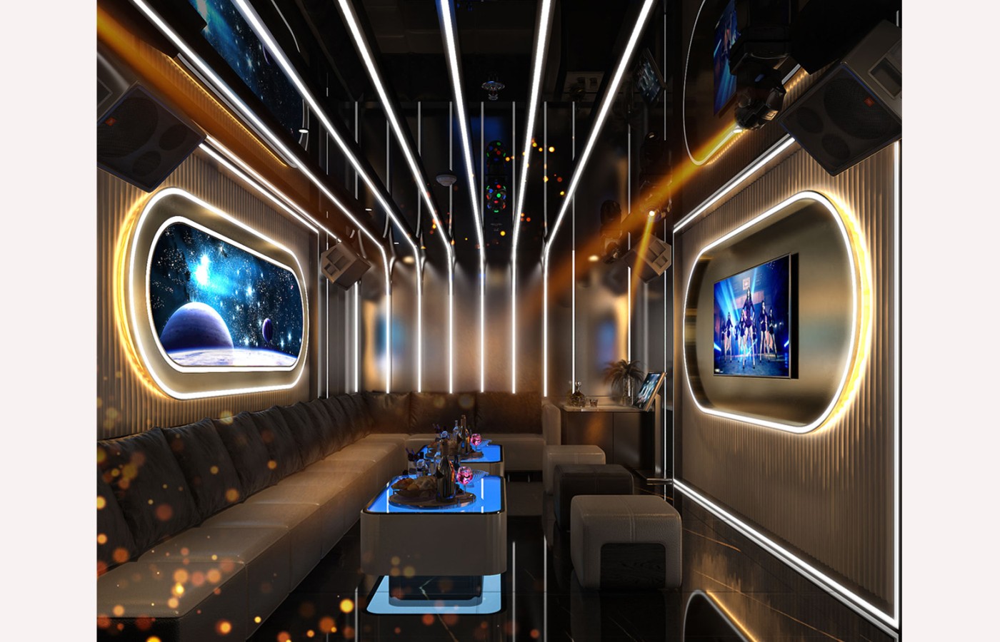 NỘI THẤT - KTV TẦNG 2 PHÒNG P103, P105 - LAS VEGAS SUN CASINO - BLOCK D