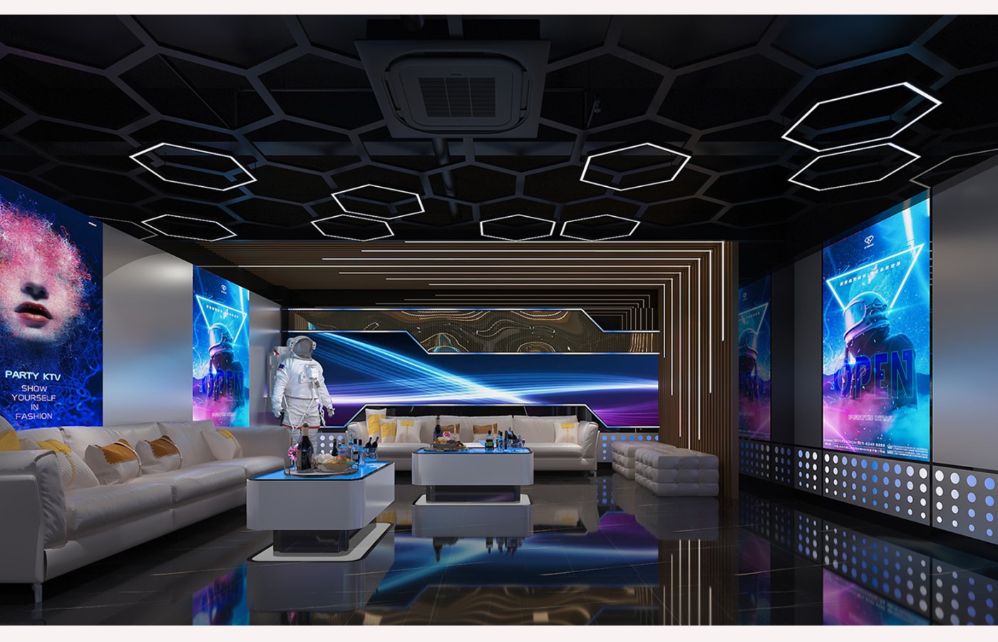 NỘI THẤT - SẢNH KTV TẦNG 2 - LAS VEGAS SUN CASINO - BLOCK D