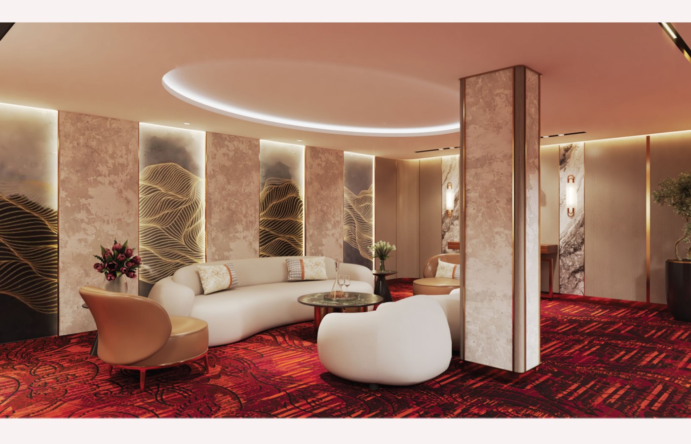 NỘI THẤT - PHÒNG VIP CASINO TẦNG 8 - LAS VEGAS SUN CASINO - BLOCK B - PHÒNG VIP CASINO TẦNG 8