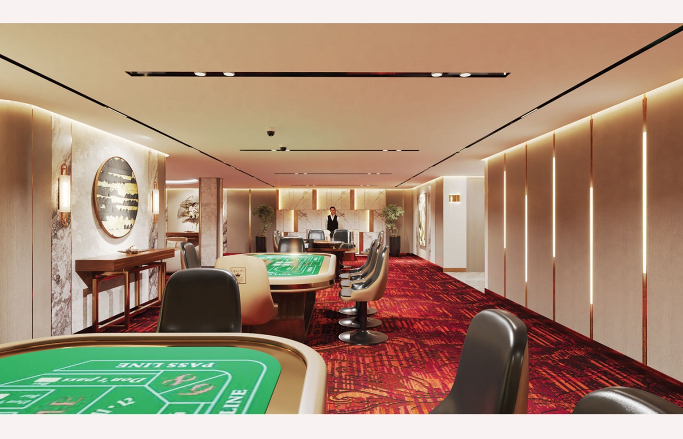 NỘI THẤT - PHÒNG VIP CASINO TẦNG 8 - LAS VEGAS SUN CASINO - BLOCK B - PHÒNG VIP CASINO TẦNG 8
