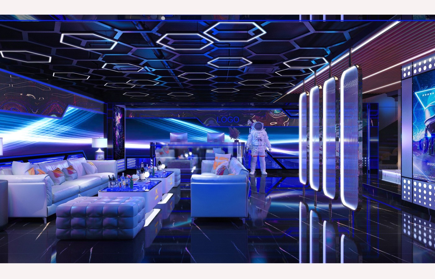 NỘI THẤT SẢNH KTV TẦNG 1 - LAS VEGAS SUN CASINO - BLOCK D