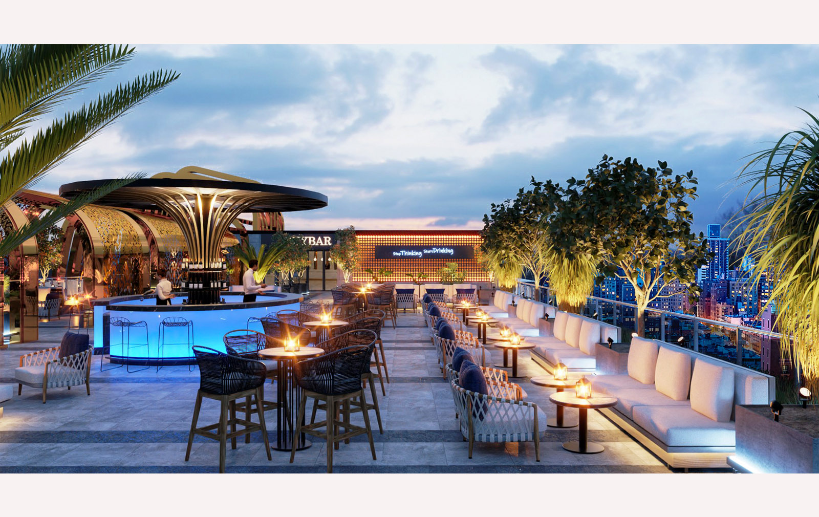 CẢNH QUAN - SKYBAR ROOFTOP - LAS VEGAS SUN CASINO - BLOCK D