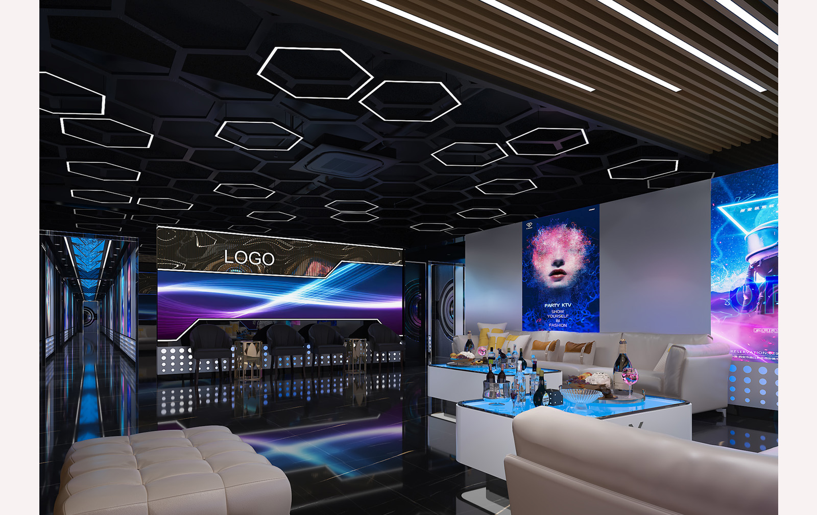 NỘI THẤT - SẢNH KTV TẦNG 2 - LAS VEGAS SUN CASINO - BLOCK D